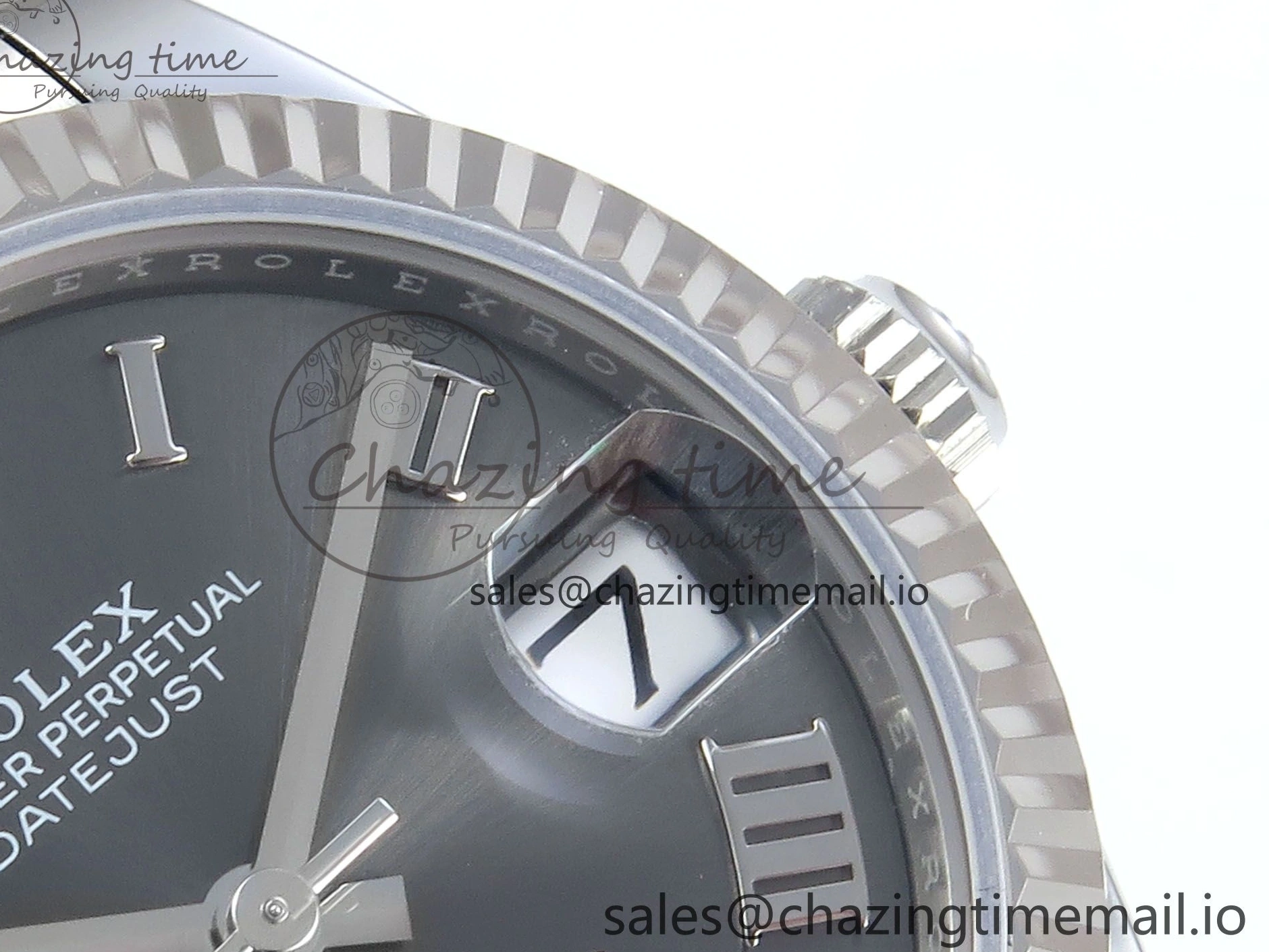 MiroTime 0518 EasyMatch DateJust 31 278274 ARF 1:1 Best Edition 904L Steel Gray Roman Diamonds Dial on SS Oyster Bracelet ETA 550